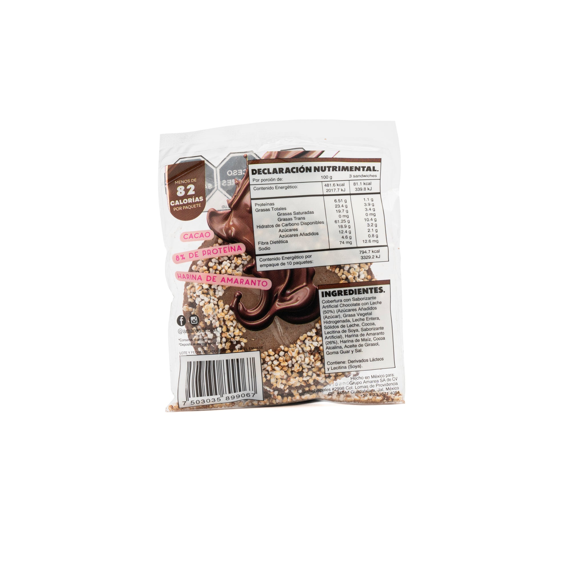 Chocoamarea Chocolate con Leche I 1 pack I 10 piezas