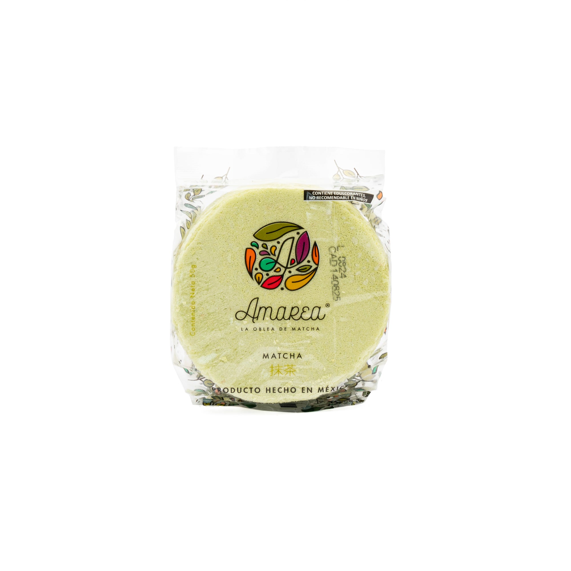 Oblea de Amaranto Sabor Matcha | 50 gr