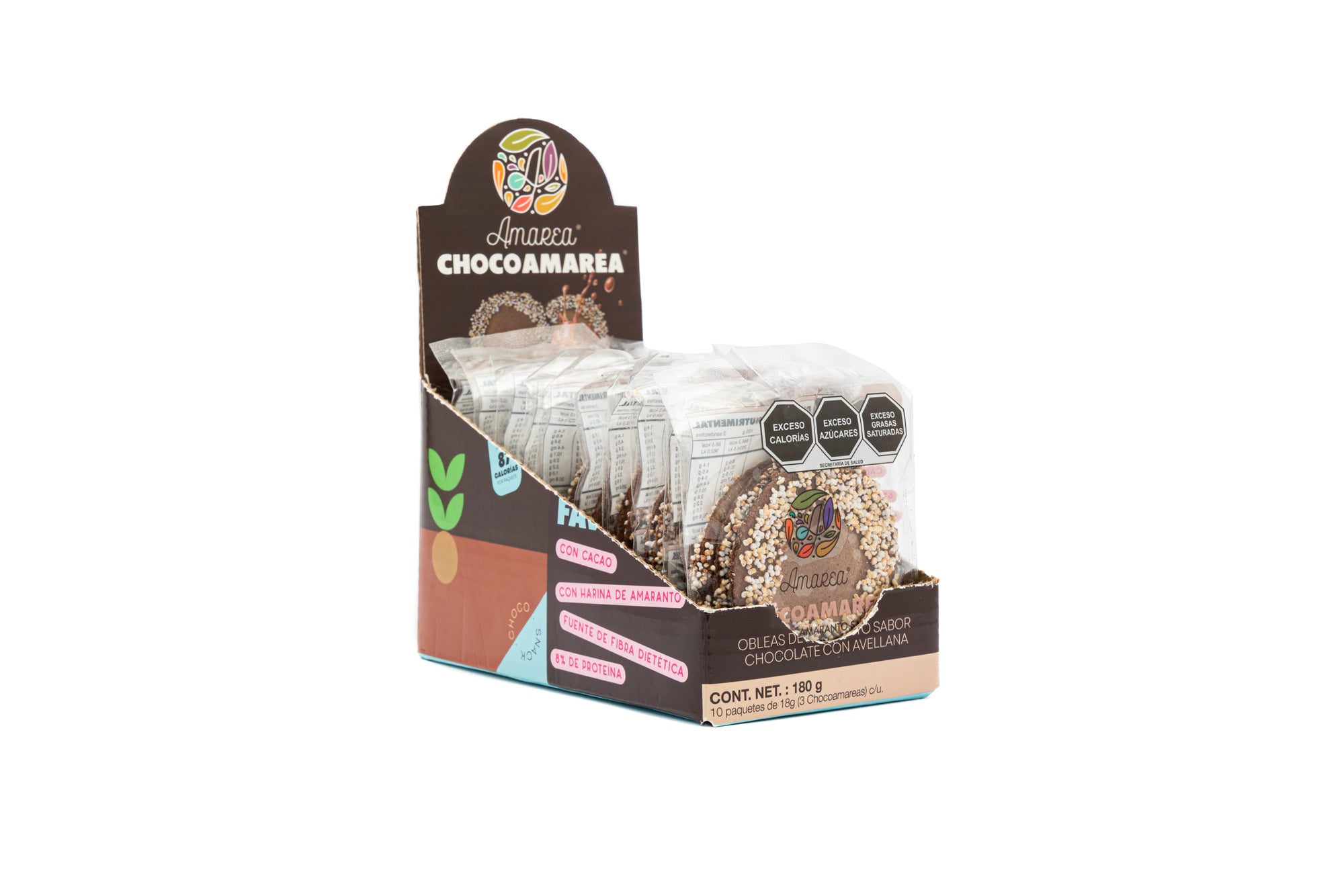 Chocoamarea Chocolate con Avellana I 1 pack I 10 piezas