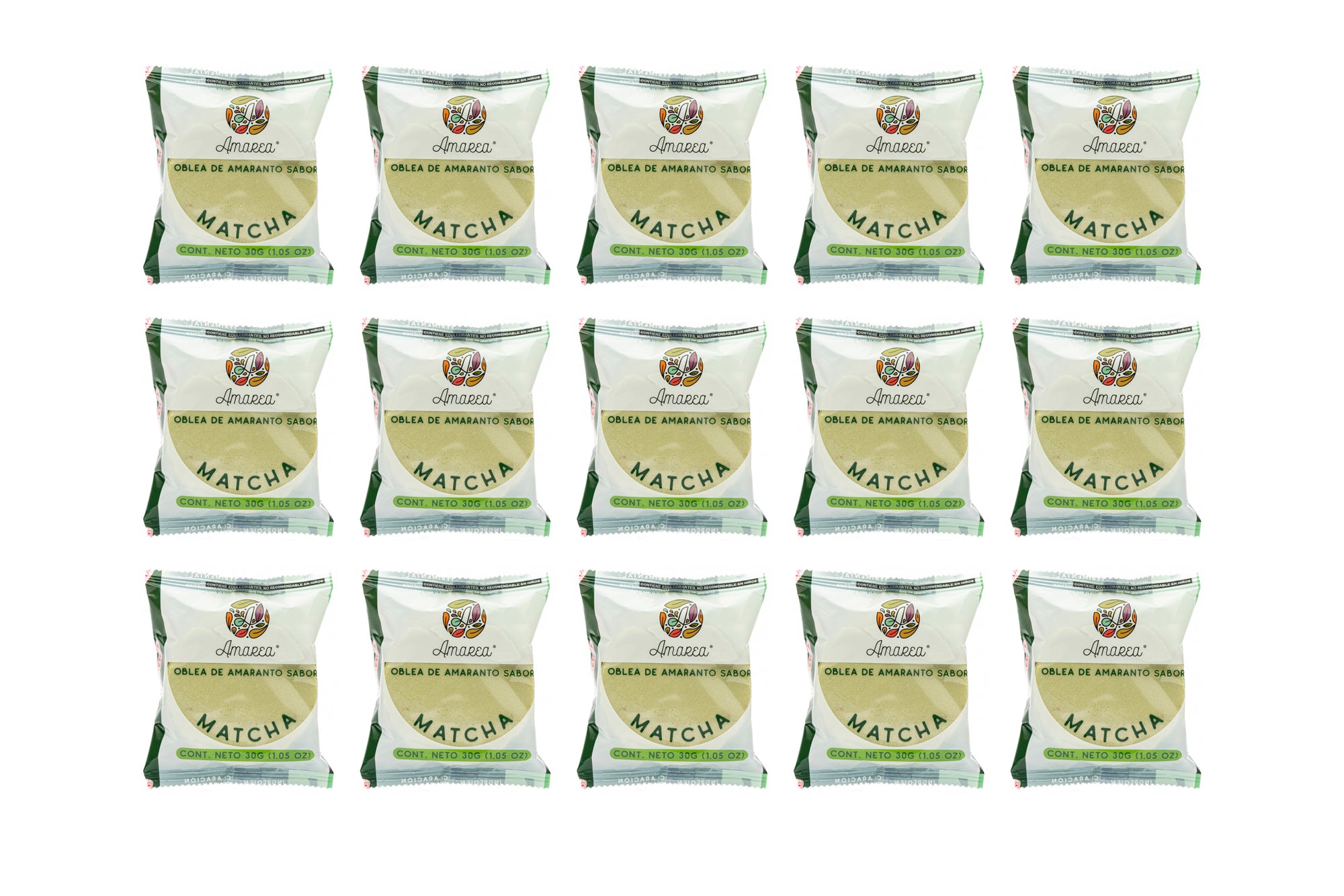 Oblea de Amaranto Matcha | 30 gr