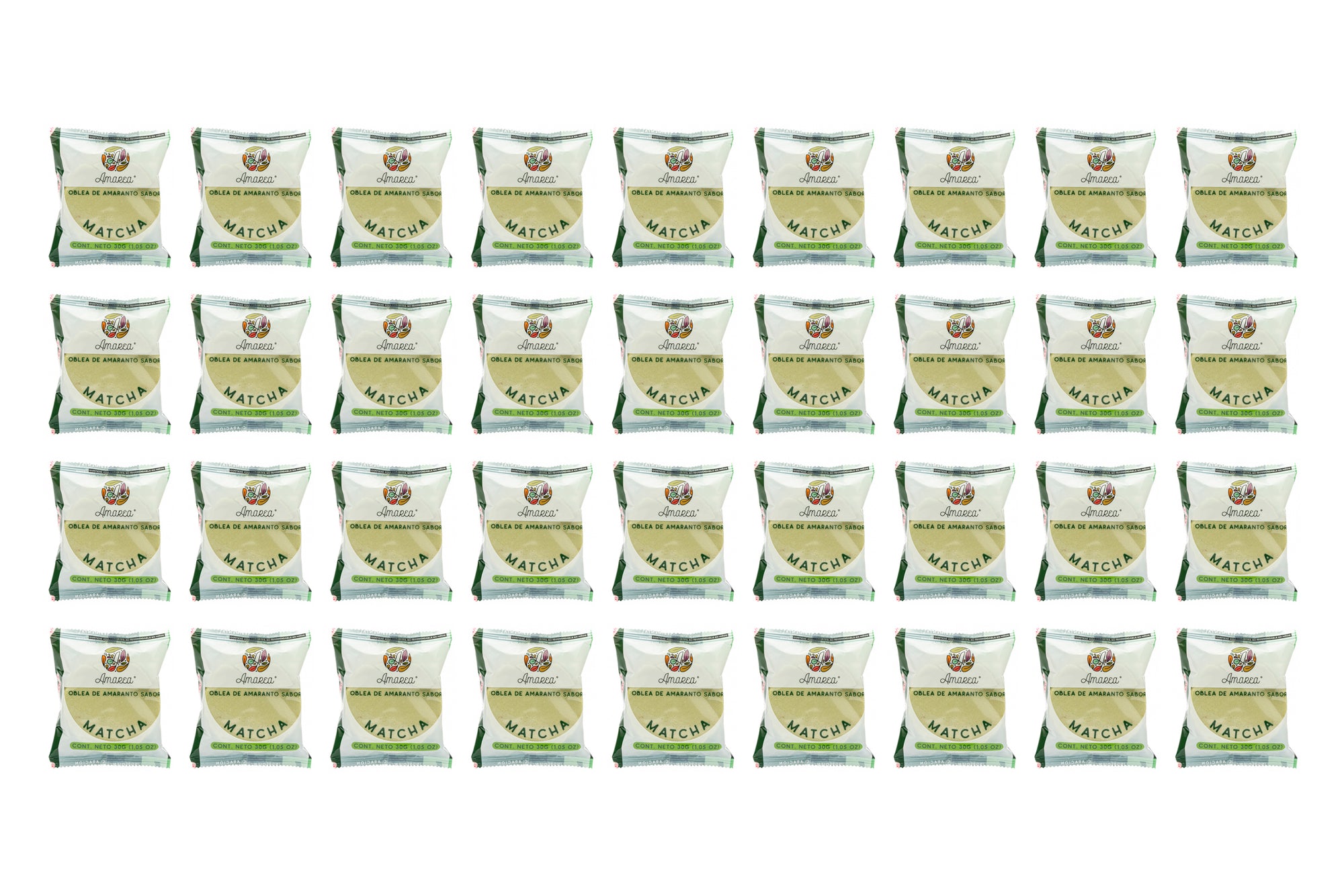 Oblea de Amaranto Matcha | 30 gr